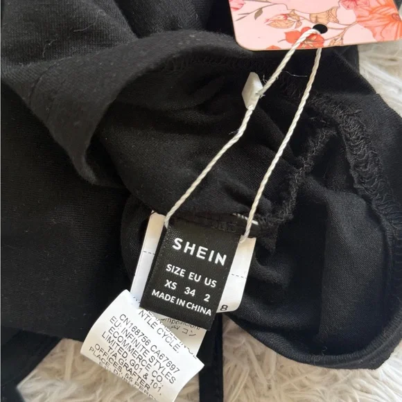 SHEIN MOD Black Ruched Wrap Cami Top | XS - Picture 3 of 3